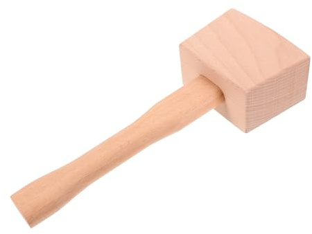 Wood Mallet 9.5 Inch Beech Hand Tool for Striking Tasks