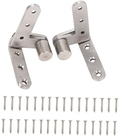 Charnières pivotantes robustes en acier inoxydable, rotation à 270 degrés pour porte d'armoire de café, main gauche ou droite, charge maximale de 130 lb, ensemble de charnières