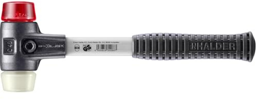 SIMPLEX-Schonhammer, Plastik/Nylon; mit verstärktem Tempergussgehäuse und Fiberglasstiel | D=40 mm | 3768.040