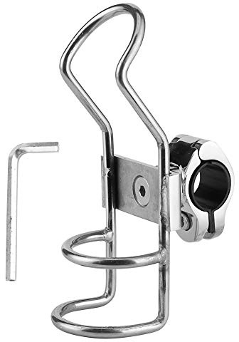 Terisass Fiskespöhållare i rostfritt stål fiskespö/masthållare skenmonterad klämma på spöhållaren för fiskebåt kajak marin 26 mm 32 mm, silver, 26MM