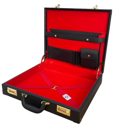 Masonic Hard Standard Regalia Case | Store (MM/WM) Royal Arch Chapter Companion, Principal & Provincial Aprons & Masonic Accessories | Premium Gift Option