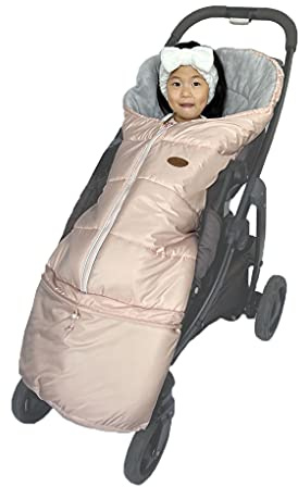 CozyMe Waterproof Winter Comfortable Thick Coral Fleece Universal Stroller Footmuff,Length Adjustable Good for All Toddler,Anti-Kicking, Anti-Slipy Baby Stroller Bunting Bag 0-5T