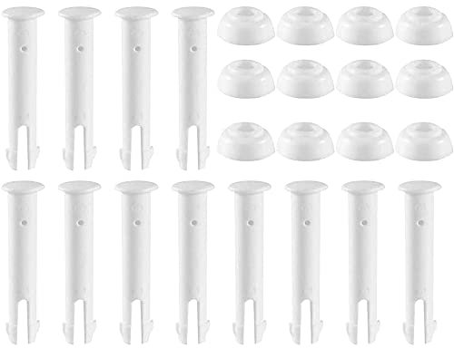 12-teiliges Kunststoff-Verbindungsstift-Set für Intex runde Metallrahmen Schwimmbecken Ersatzteile, Gummidichtungsteile, Gelenkstifte, 5,5 cm / 6 cm (12, 6 cm)