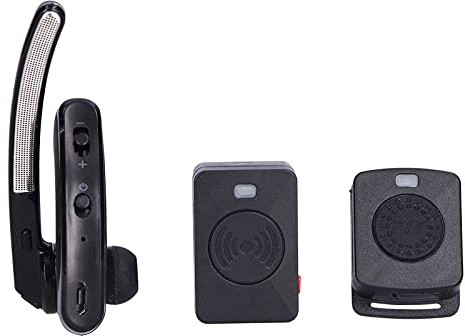 Casque Micro Radio Bi-Directionnel PTT Bluetooth 4.0 Sans Fil avec Prise Type K pour TYT PUXING, Idéal pour Casques Radio