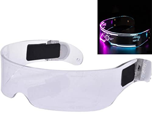 Danlai Party Led Glasses Wire Light Up Led Glasses Visor Eyeglasses Bar for Halloween Christmas Festive