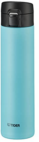 Borraccia termica Tiger MKA-K 600 ml Easy-Drinking One-Push, apertura one-push, ultra leggera, senza BPA, conservazione fredda 24 ore e calda 12 ore, progettata in Giappone, colore celeste