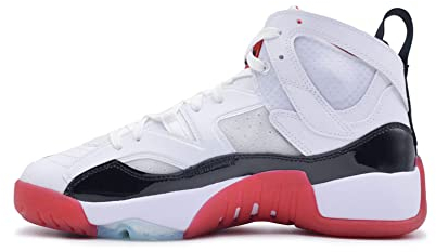 JORDAN Unisex Basketballschuhe, Weiss SCHWARZ, 46 EU