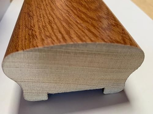 Offerta Corrimano in legno di Kotò tinto noce mm.68x40 con fresatura sotto mm. 32 (cm.100, MARRONE)