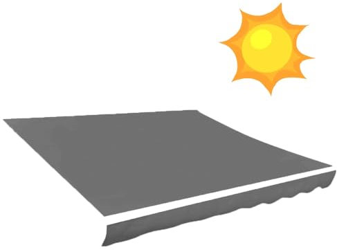 HCZION Klemmmarkise Markisenbespannung Ersatz-Markisenstoff Sonnenschutz Ersatzstoffe Terrassenmarkise Polyester Markisentuch Für Laden Restaurant Fenster (Size : 22.9x9.8ft-7x3m)