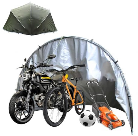 YSMSMZJK Fahrradbox Halbkugelförmig Fahrradgarage Für 2 Fahrräder für 2/3/4/5 Fahrräder Fahrrad Garage Outdoor Carport