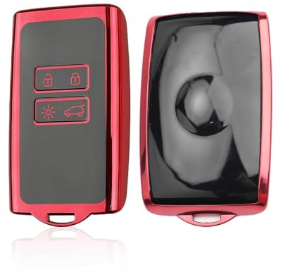 Ruiya Compatible with 2018-2026 Dacia Duster 3 Duster 2 | Dacia Bigster Key Cover, Key Shells Car Key Case Car Key Fob Cover TPU Car Remote Control Protective Case Duster Accessorie, Red