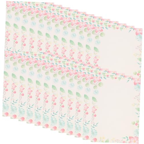 HAPINARY 50blätter Botanisches Briefpapier Im Retro-stil Schreibpapier Vintage-briefpapier Zum Bemalen Und Schreiben