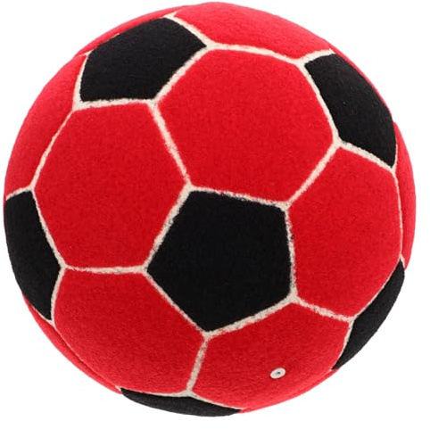 Milisten Indoor Klebeball Trainingsfußball aus Gummi und Filz für Präzision | Weicher Aufblasbarer Ball, Fußball Dartscheibe fürs Training, Soccer Training Mat