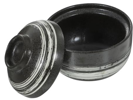 Alipis Steamed Egg Bowl Small Ceramic Soup Bowl with Lid Japanese Style Household Tableware for Single Serving Home Use