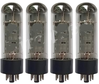 JEQGDLUI EL34 Tubo a Vuoto HiFi Audio Tubo di Ricambio 6CA7 KT77 KT90 5881 6P3P KT66 Kit Amplificatore a valvole Fai da Te Che Supporta Quattro canali(4pcs Matched Quad)