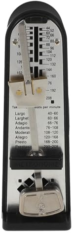 Cabilock Metronom Gitarre Mechanisch aus Abs und Metall Präzises Kleiner Metronom zur Rhythmusverbesserung und Temposicherung für Musikinstrumente Wie Klavier und Gitarre