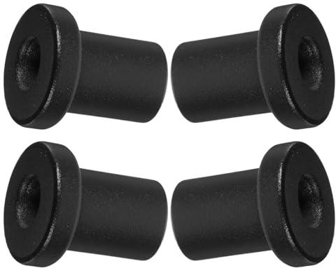 GOOHOCHY Jeu de 4 Entretoises en Acier au Carbone Pinces Robustes pour Porte de Grange Coulissante, Fixation Stable sur Rail Plat, Adapté à Portes Agricoles