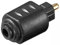 Optischer Toslink Adapter 3,5 mm mini Toslink-Buchse > Toslink-Stecker