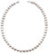 Secret & You Damen Perlenkette Süsswasser-Zuchtperle Runde Weiße erhältlich von 5-5.5, 6.5-7 und 7.5-8.0 mm 925 Sterling Silber - 45 cm lang