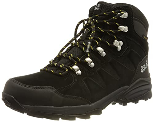 Jack Wolfskin Herren Refugio Texapore Mid M Walking Schuh, Phantom Burly Yellow Xt, 43 EU