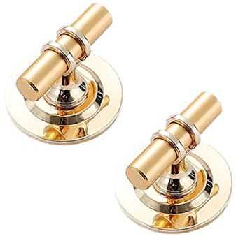 CcHhyyt 2 Stück Selbstklebende Griffe Schrankgriffe Türgriffe Schubladenknöpfe Griffe zum kleben Metallgriff Möbelgriff aus Zinklegierung Schiebetürgriff Griffe für küchenschränke (50mm, Gold)