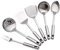 Juego de Utensilios de Cocina de Acero Inoxidable,6 Piezas Utensilios de Cocina de Acero Inoxidable Antiadherente y Resistente al Calor, Apto para lavavajillas