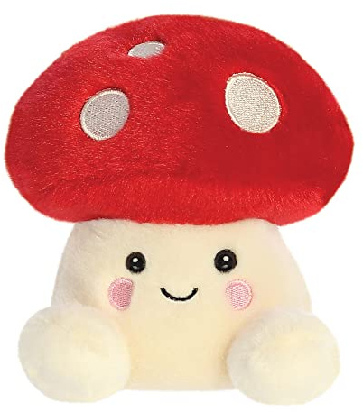 Aurora, 33767, Palm Pals Amanita Mushroom, 5In, Soft Toy, Red & Beige