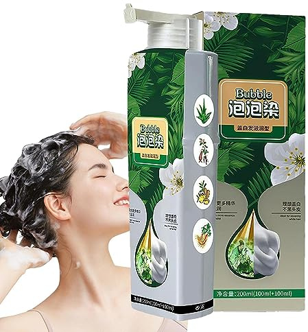 Shampooing Teinture Pour Les Cheveux Claret,Ingrédients Naturels Végétaux Couleur Cheveux Bordeaux Bio, Teinture Pour Cheveux À Bulles Couverture Couleur À 100 Shampooing 200 Ml