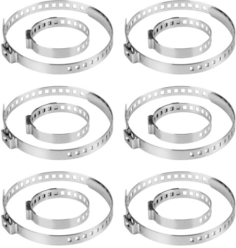 12 Stück Achsmanschetten Schellen, Klemmschelle Achsmanschette Spreizer Cv Rohrschellen Universal Einstellbarer 6 Große 75 Mm-125 Mm Und 6 Kleine 25 Mm-46 Mm Schlauchklemmen Werkzeug