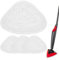 Gudotra Lot de 4 Lingettes de Rechange pour Balai Vapeur Vile-da Steam et Steam Plus Housse Chiffon Blanc en Microfibre pour Balai Vapeur Vile-da Steam et Steam Plus