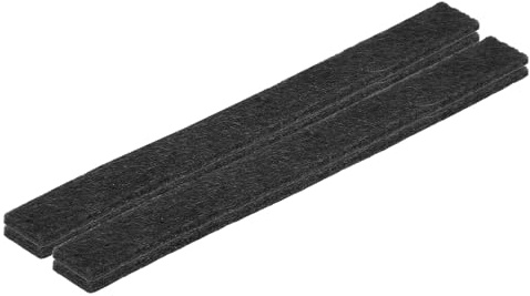 sourcing map Felt Strips with Adhesive Backing, 4 Pcs 1/2 x 6 x 0.12 Anti Scratch Furniture Felt Tapes Self-Stick Pads for Protecting Hardwood Floor, Black