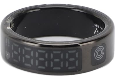 Gugxiom Smart Ring Step Counter, Health Fitness Tracker für Männer mit Display -Bildschirm und Touch -Taste, Familienbetreuung, Remotefotografie, IP68 Wasserdicht (#13)