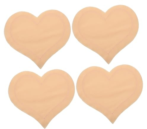 HAMPPLIES 2 Coussinet Allaitement Réutilisable Forme de Cœur Absorbant et Respirant Protège Mamelons pour Confortable et Fuite