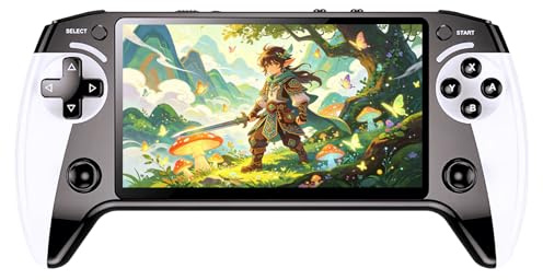 CZT Console de Jeux vidéo 5,5 Po Conception de la Manette Meilleure Prise en Main 6200 Jeux Rétro MP4/Musique/Livres numériques Cadeau d'anniversaire/de fêtes Divertissement Intérieur/extérieur