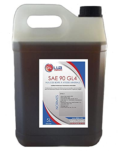 DLLUB - HUILE DE BOITE A VITESSE MINERALE SAE 90 GL4-5 litres