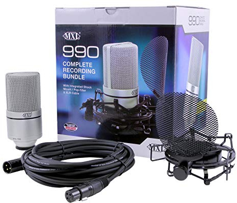 MXL Mics Condenser Microphone XLR Plug Champagne (MXL990COMPLETE)