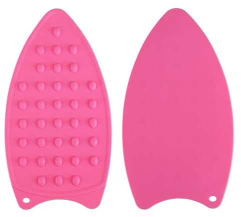 Bügeleisen-Ablage Mini, Silikon Hitzebeständig Silikonmatte Für Heiße Bügeleisenablage, Silikon Bügelunterlage Bügeleisen Ablage Zum Schutz Ihres Tisches Während des Bügelns, Rosa