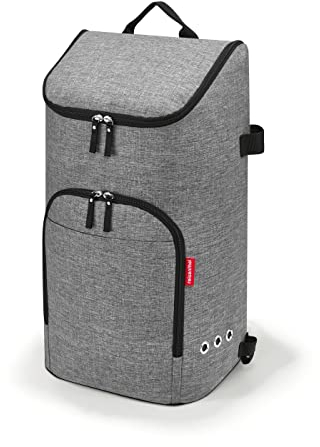 reisenthel citycruiser bag inTwist Silber– Praktische Einkaufstasche mit mehreren großen Fächern – Mit dem citycruiser rack als Trolley verwendbar
