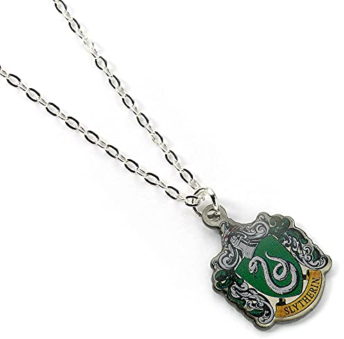Harry Potter Official Slytherin House Crest Chain Necklace by The Carat Shop