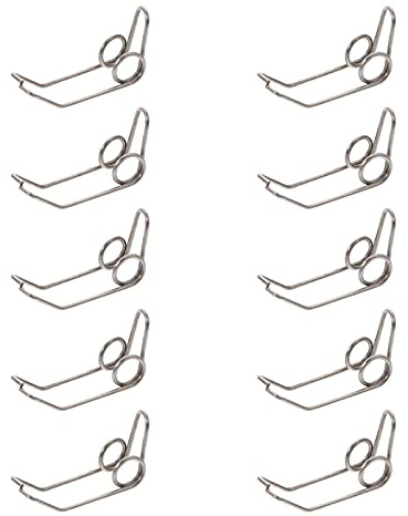 10pcs Trumpet Water Key Spit Valve Iron Wire Springs Replacement for Brass Instrument Parts Trumpet Repair Parts Silver 2. 2X1. 6cm