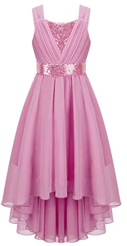 Jowowha Festlig klänning barn flickor prinsessa klänning glitter paljetter bröllop blomsterflicka klänning aftonklänning födelsedag festklänning festklänning