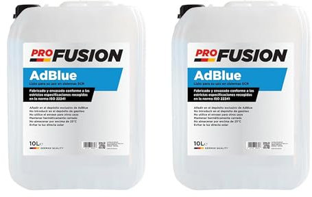 ProFusion Adblue con Cánula con Rosca - Solución Urea para SCR Tratamiento de Gases de Escape para Automóviles y Camiones 20 litros