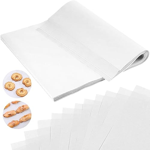 Greaseproof Paper for Baking - 50PCS Parchment Sheets for Roasting, BBQ, Cookies - Waterproof Food Grade (20 x 30cm)