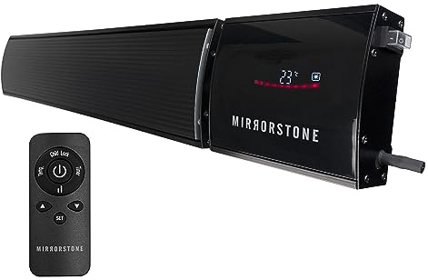 Mirrorstone 3000W Zenos WIFI remote controlled Infrared Indoor Outdoor Bar Heater For Office Warehouse Patio Conservatory