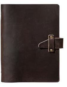 KISSKI·H Olvido Personalisiertes A7-Leder-Tagebuch für Herren, nachfüllbar, 6-Ringbuch, Reise-Notizbuch, graviertes Tagebuch, Schreib-Notizbuch für Frauen, personalisierbar, Dunkelbraun