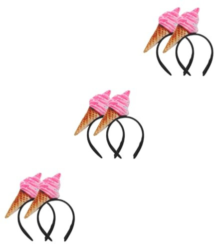 Beavorty 6 Stk -Stirnband halloween haarschmuck halloween hair accessories Make-up-Stirnband Eiscreme- für Frauen en- Gemüse Kopfbedeckung Dekorationen Fräulein