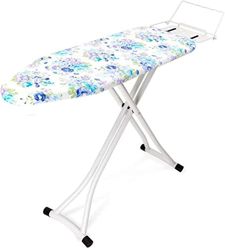 Generisch Multifunktions-Bügelbrett, mit Verstellbarer Bügeleisenablage, Bügelhalterung aus Metall, Bügelstation für Wäsche, Daunenjacke, Anzug, 110 x 31 cm (Farbe: A1)