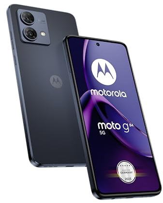 Motorola Moto g84 5G (6.5 inch (16.5 cm) FHD+ Display, 50 MP Dual Camera, 12/256 GB, 5000 mAh, Android 13) Midnight Blue (Renewed)