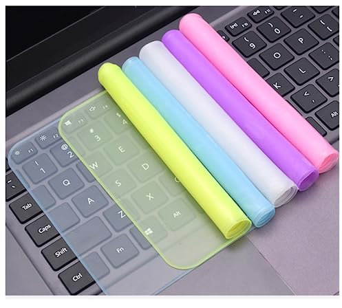 5 Tastaturschutzfolien aus Silikon, kompatibel mit Laptops 13-14 Zoll, wasserdicht, Schutzhülle für
