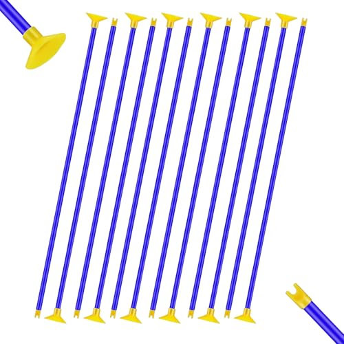 YINGLUOEU 12 Piezas Flechas de Tiro con Arco Toy Flecha De Ventosa De Repuesto Juguete de Práctica para Niños Y Niñas Juego Deportivo De Práctica Al Aire